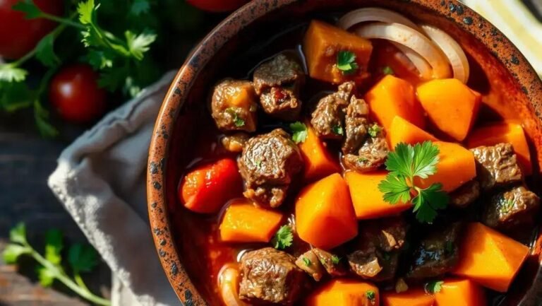 carne com batata doce