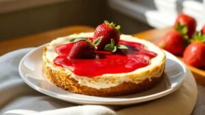cheesecake de morango