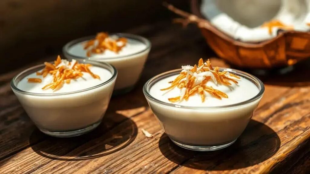 Doce com leite de coco