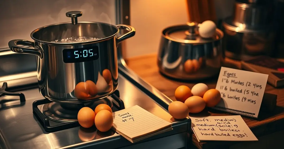 É quanto tempo para cozinhar um ovo