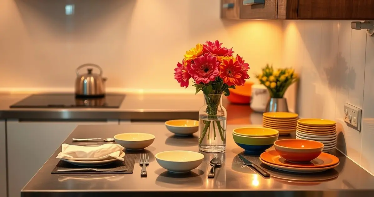 Mesa de inox para cozinha