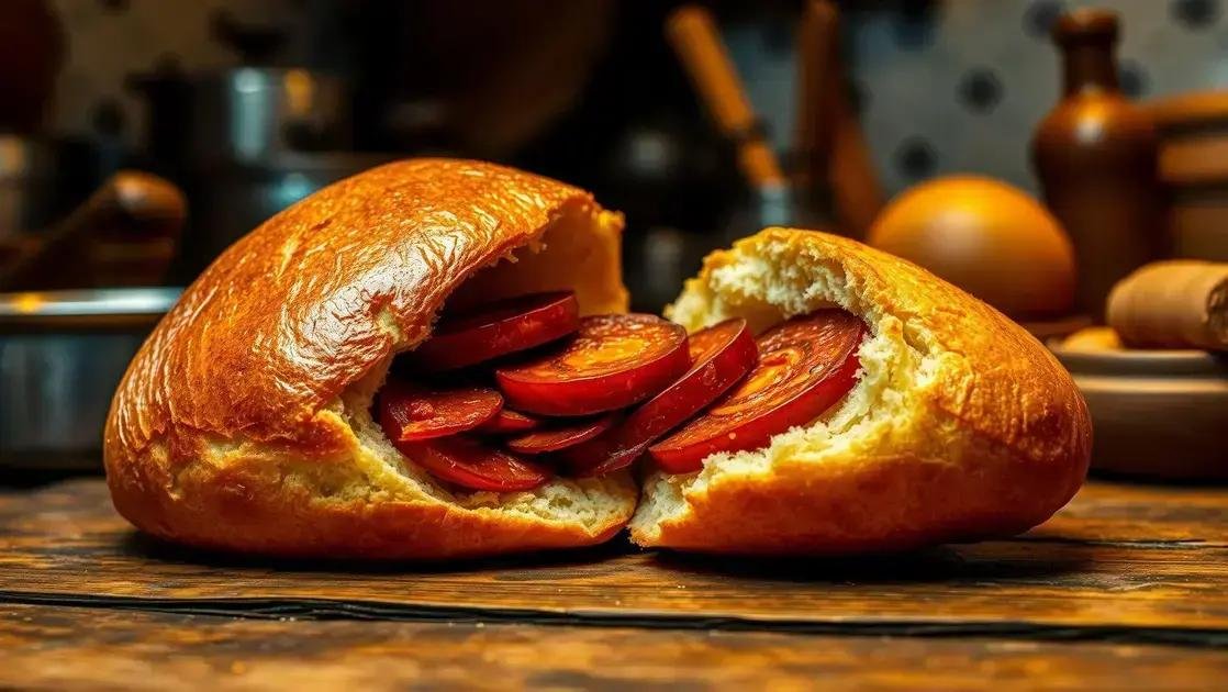 Pão com chouriço