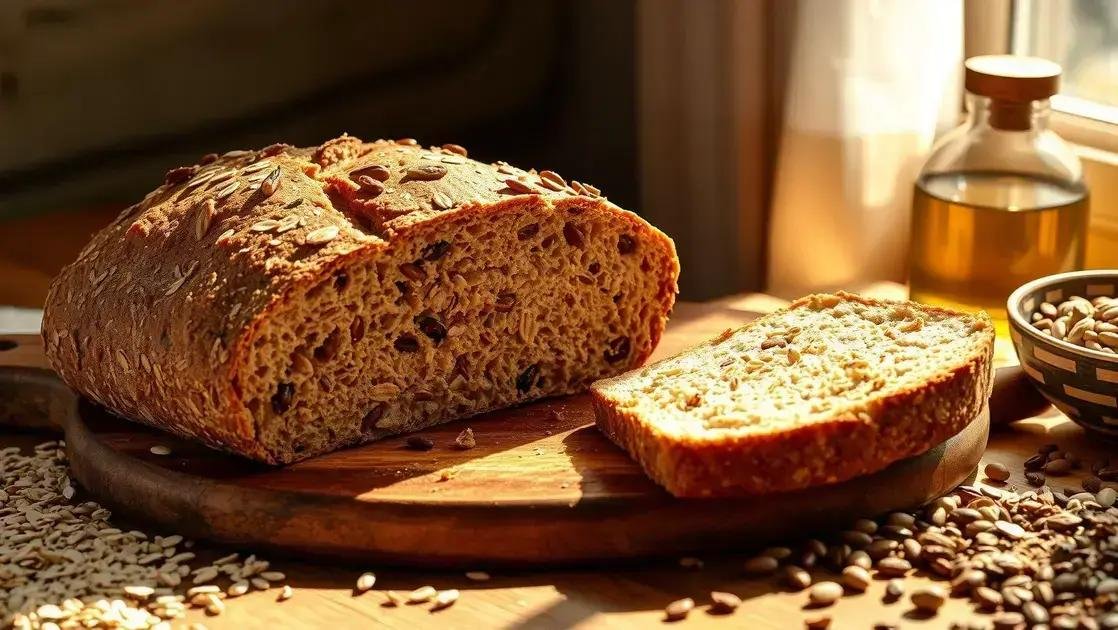 Pão para diabéticos e hipertensos