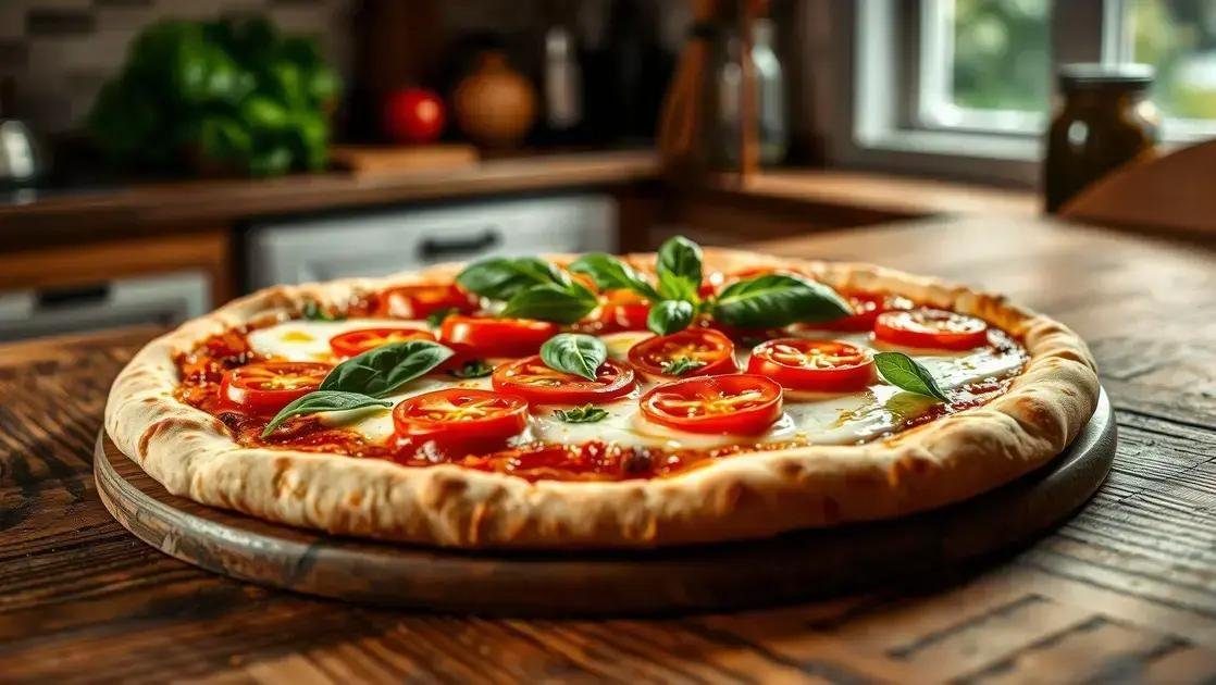 Pizza com massa de tapioca