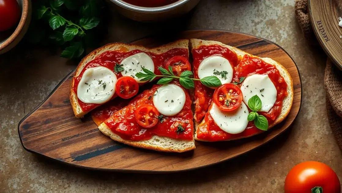 Pizza com pão de forma