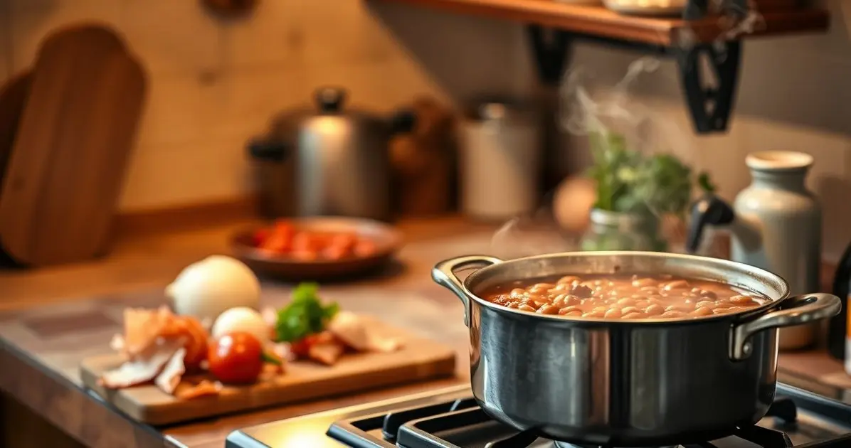 Quanto tempo para cozinhar feijão para tropeiro