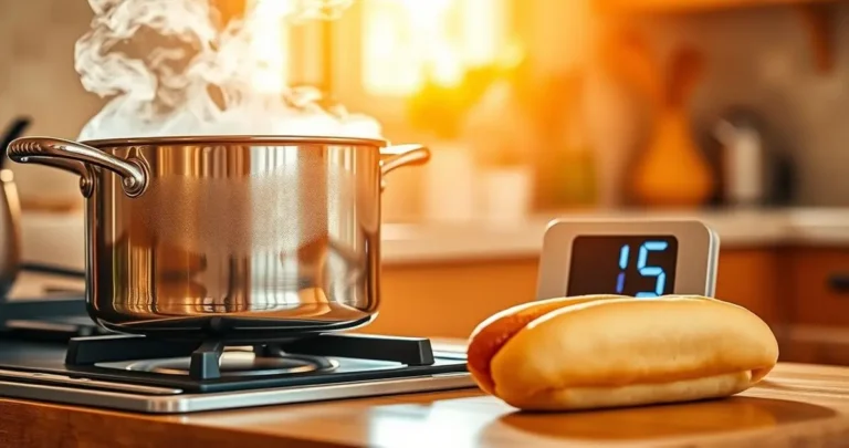 quanto tempo para cozinhar salsicha para cachorro quente