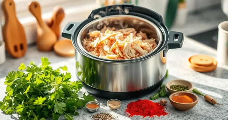 quanto tempo para o frango desfiar na panela de pressao