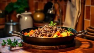 Receita de carne para jantar