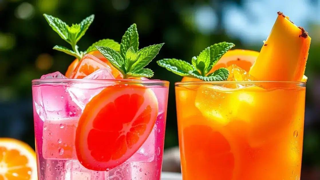 Receita de drink sem álcool