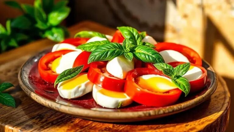 Salada caprese autêntica