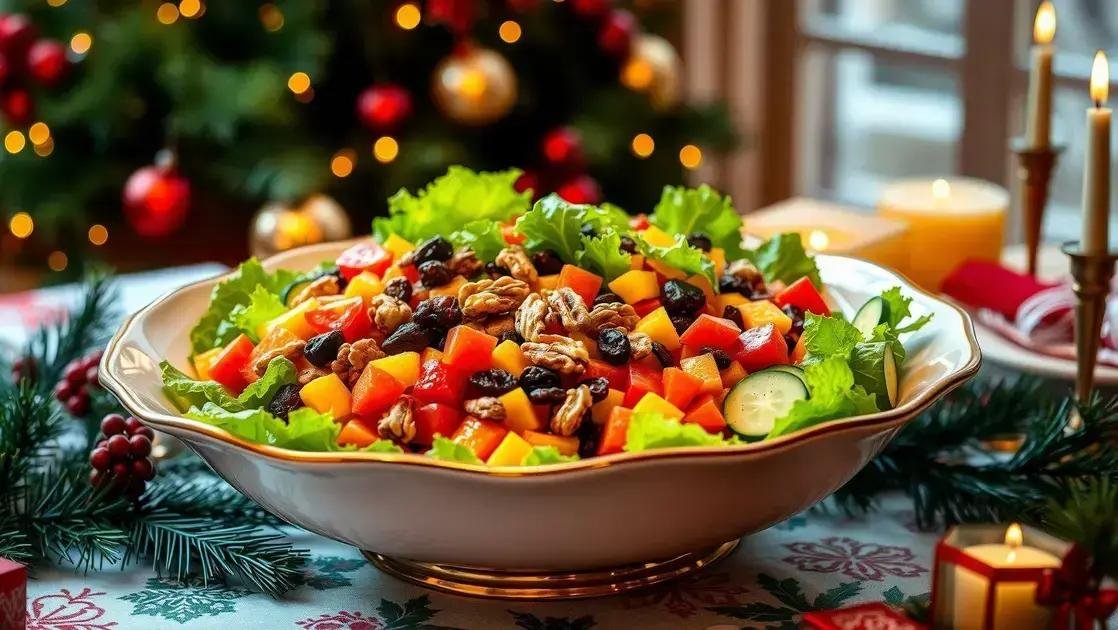 Salada para ceia de natal
