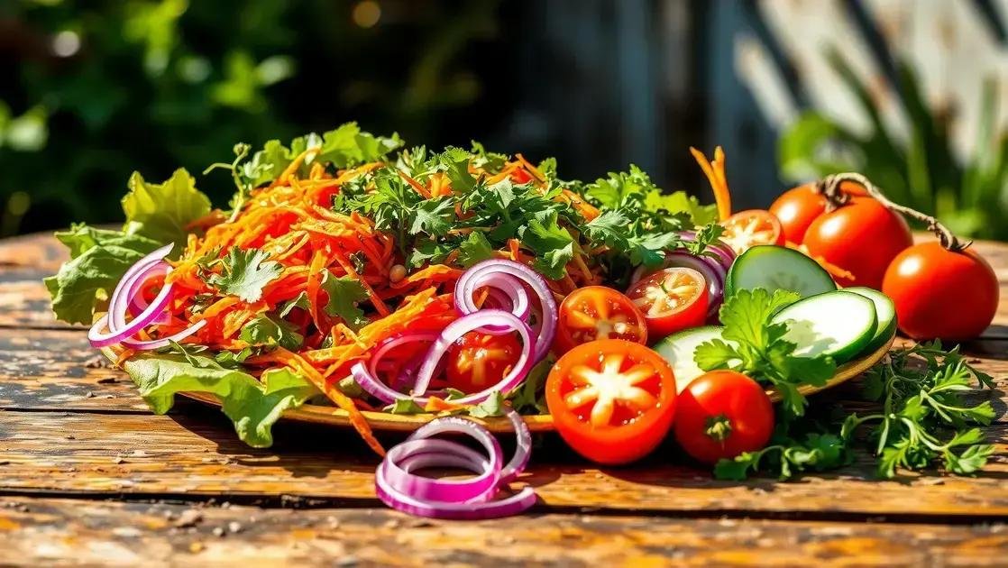 salada para churrasco