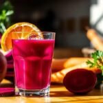 Suco de beterraba com cenoura