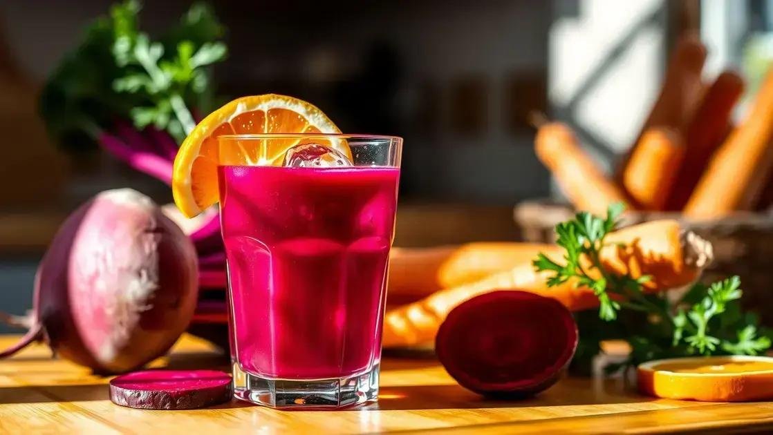 Suco de beterraba com cenoura