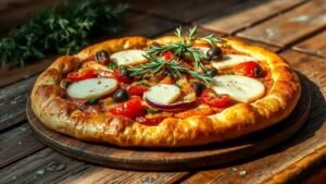 Torta com massa folhada