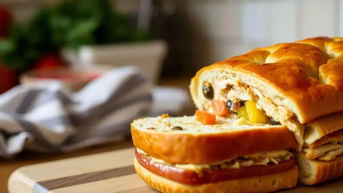 torta com pão de forma