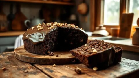 Receita de bolo amanteigado de chocolate