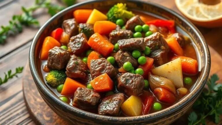 Carne com legumes