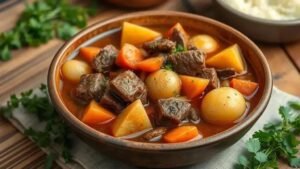 Carne cozida com batata