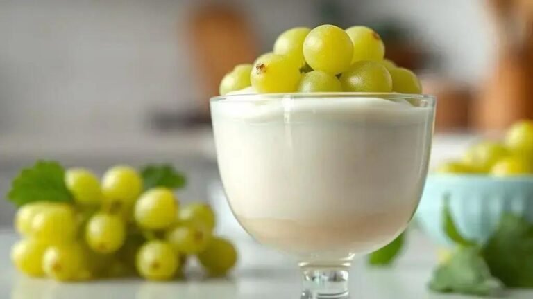 Doce com uva verde