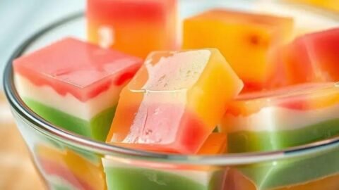 Receitas de sobremesa de gelatina colorida