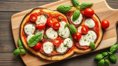 Receita de pizza de berinjela