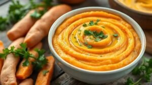 Purê de batata doce