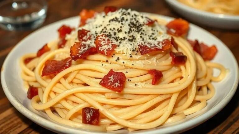 Receita de massa a carbonara