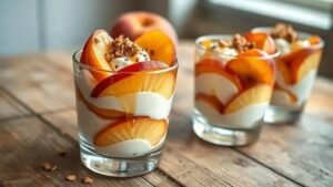 Receitas de sobremesa de pêssego