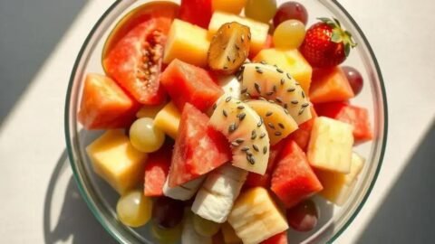 Receita de salada de frutas saudável