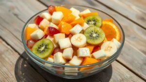 salada de frutas simples