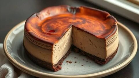 Receita de torta basca de chocolate