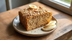 bolo fit de banana com aveia