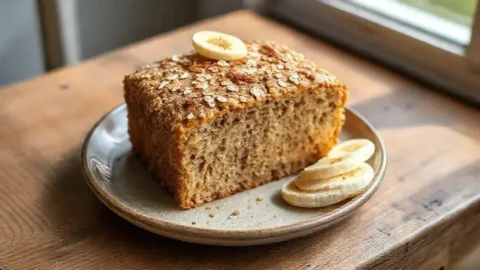 Receita de bolo fit de banana com aveia