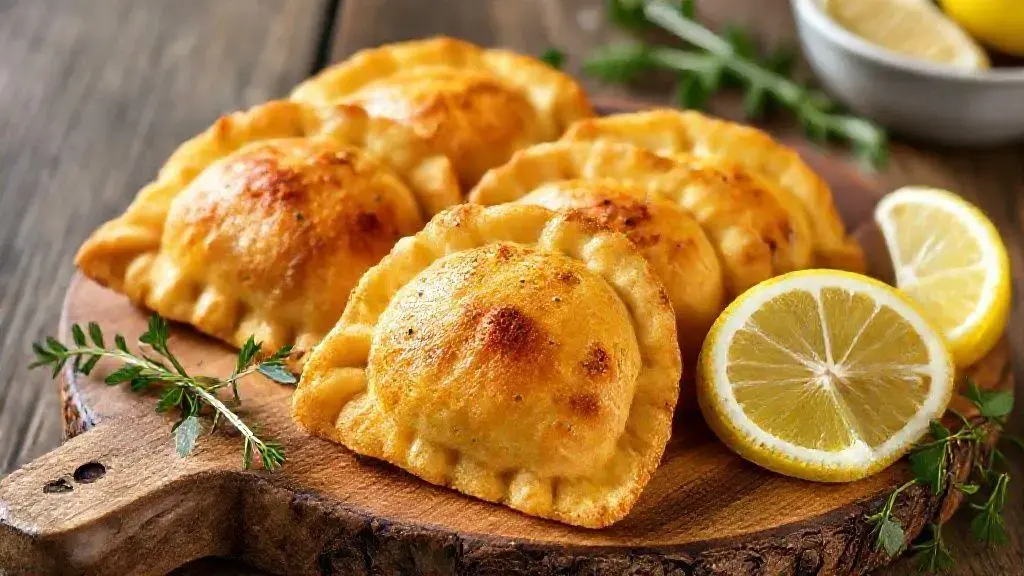 pastel de frango simples