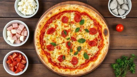 Receita de pizza no liquidificador