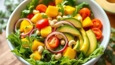 Receita de salada tropical Receita de salada tropical