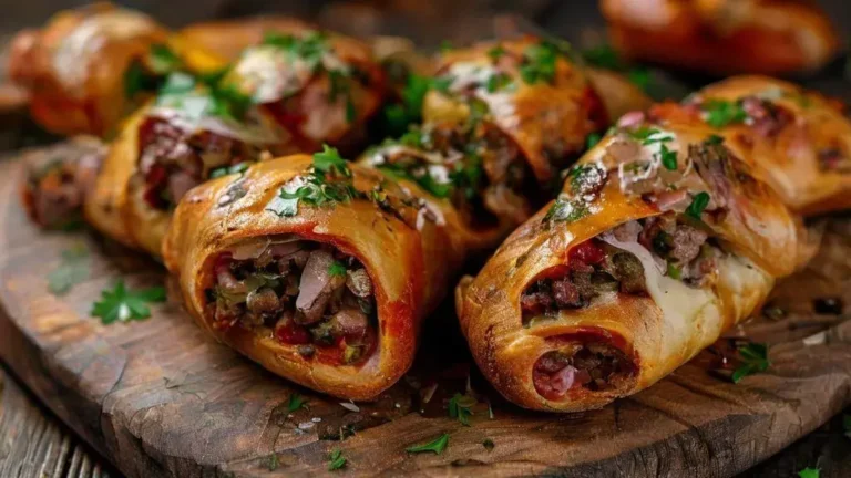 Buraco quente de carne moída