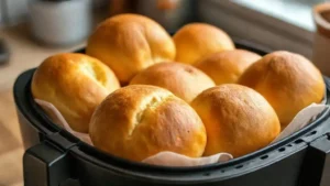 Pão na airfryer