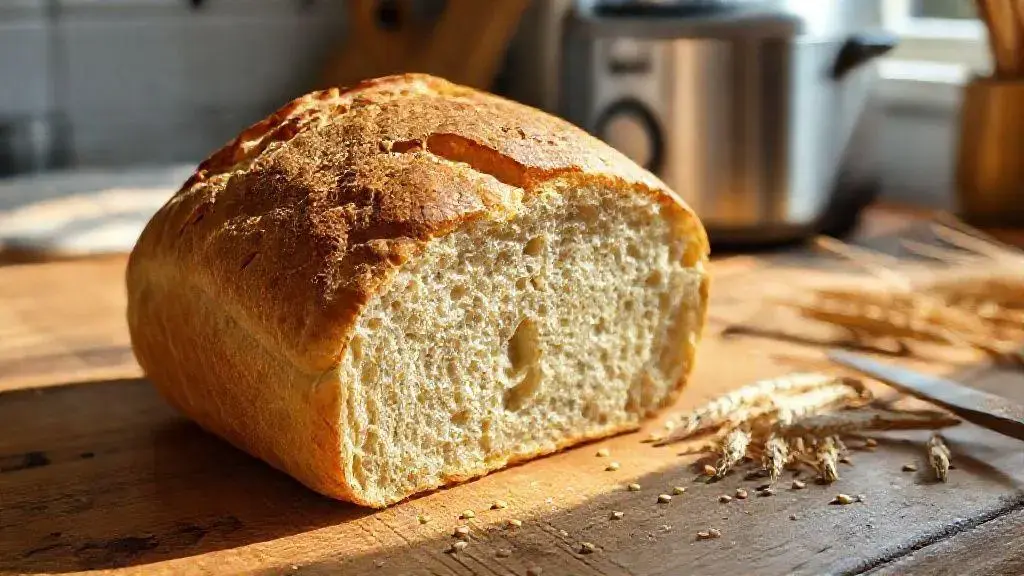 pão na máquina de pão