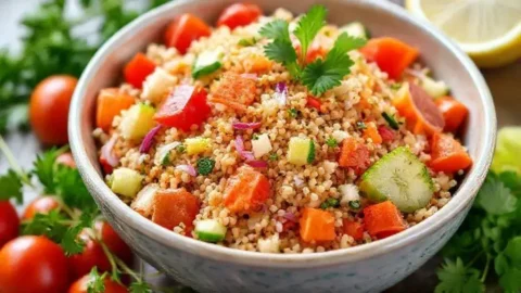 Receita de salada com quinoa
