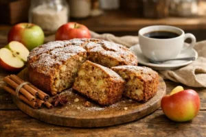 Bolo integral de maçã