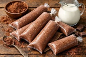 Geladinho de chocolate