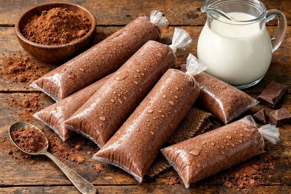 Geladinho de chocolate