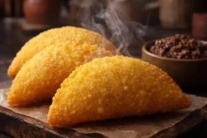 Pastel de angu do globo rural