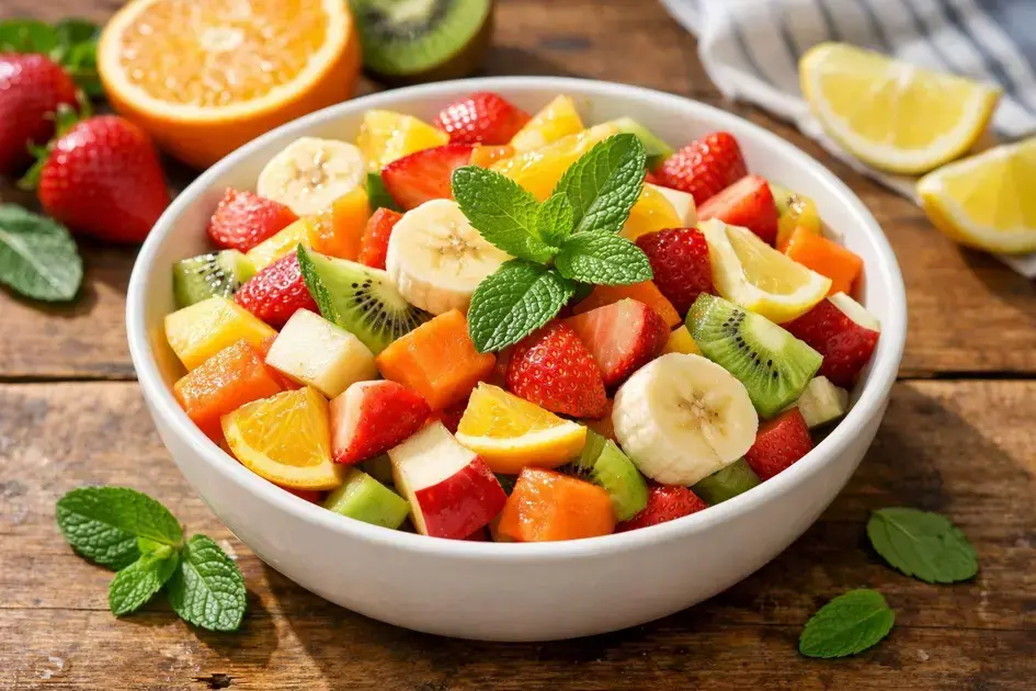 Receita de salada de frutas para imprimir