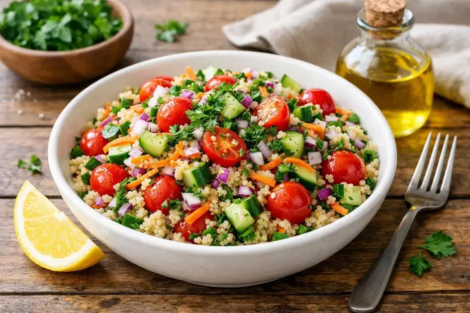 Receita de salada de quinoa