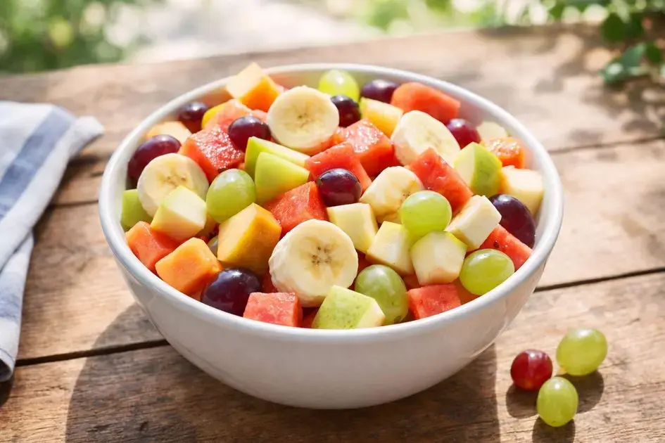 Salada de frutas simples