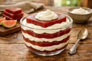 Sobremesa de goiabada com creme de leite